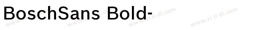 BoschSans Bold字体转换